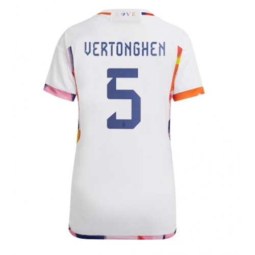 Ženski Nogometni dresi Belgija Jan Vertonghen #5 Gostujoči SP 2022 Kratek Rokav